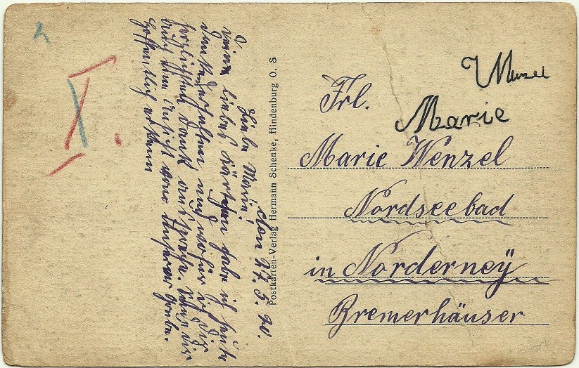 Postkarten-Verlag Hermann Schenke, Hindenburg O.S.