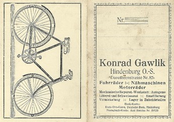Konrad Gawlik Zabrze Hindenburg mechanische Werkstatt 